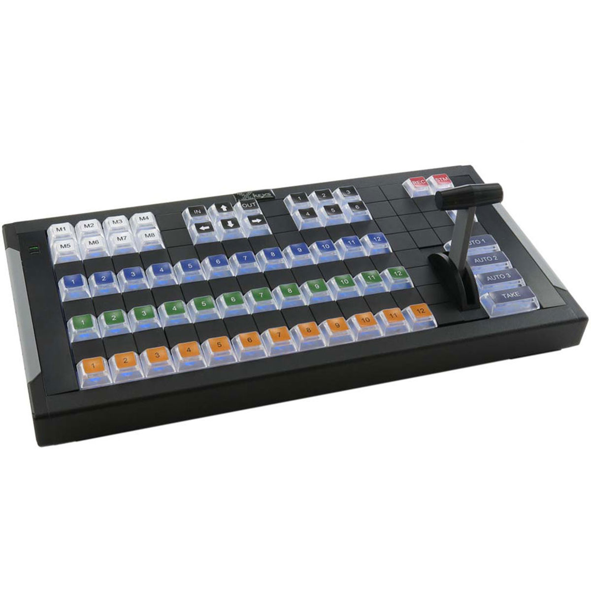 Image of X-Keys XKE-124 T-Bar USB Keyboard with Video Switcher Key Set