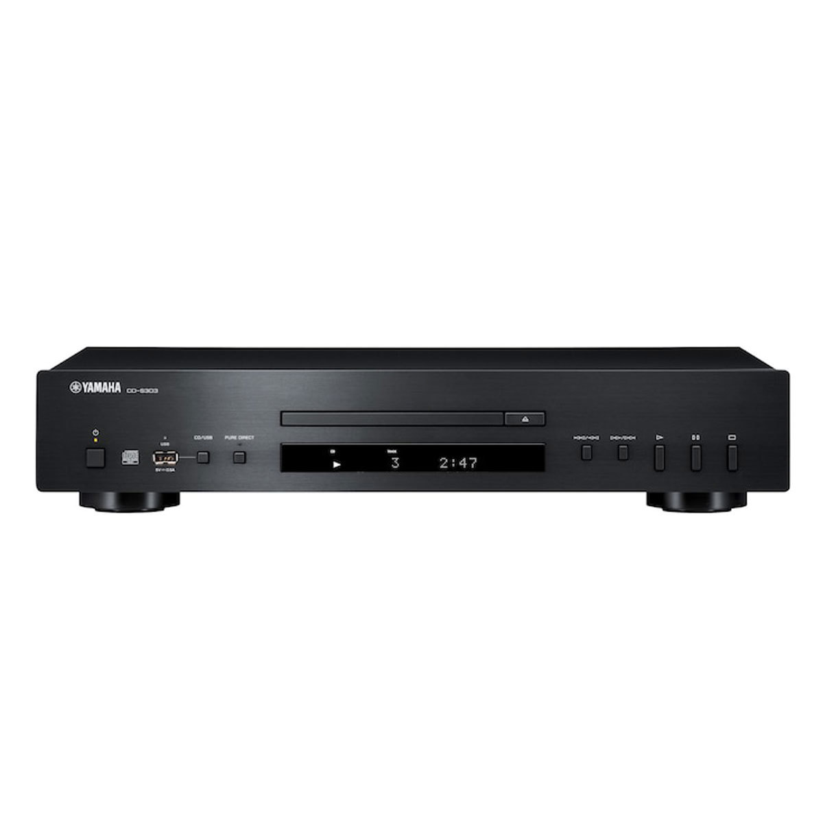 

Yamaha CD-S303 Single-Disc CD Player, Black