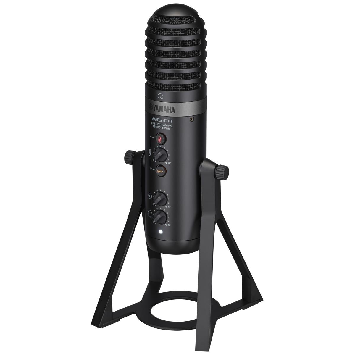 

Yamaha AG01 Live Streaming USB Microphone with Mixer, Black