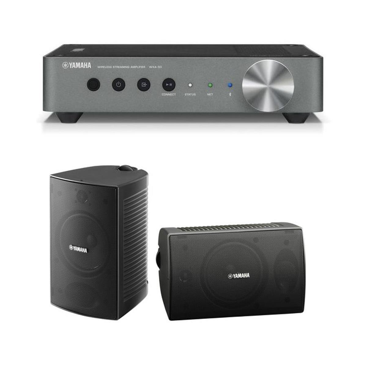 

Yamaha WXA-50 Wireless Streaming Amplifier W/Yamaha NS-AW294 Outdoor Speakers Pr