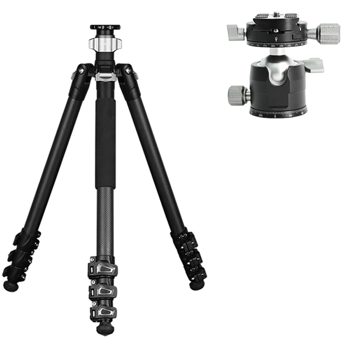 

YC Onion TSCP165 4-Section Carbon Fiber Travel Tripod with BH40 Ball Head