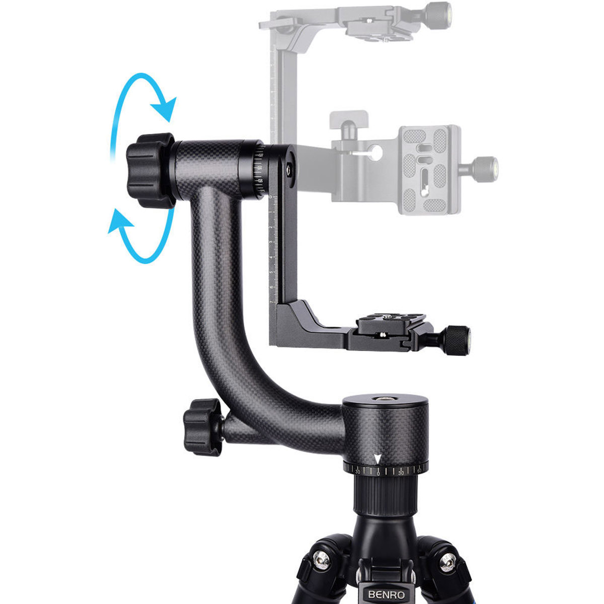 YELANGU A19 Carbon Fiber DSLR Camera Gimbal Tripod Head 850002358384 eBay