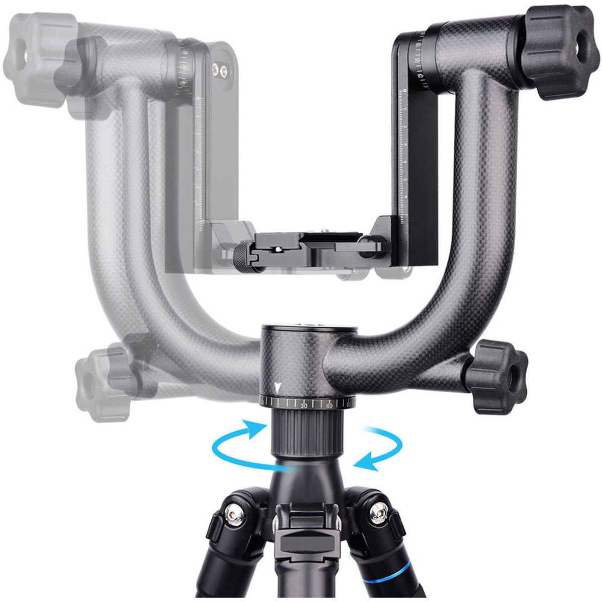 YELANGU A19 Carbon Fiber DSLR Camera Gimbal Tripod Head 850002358384 eBay