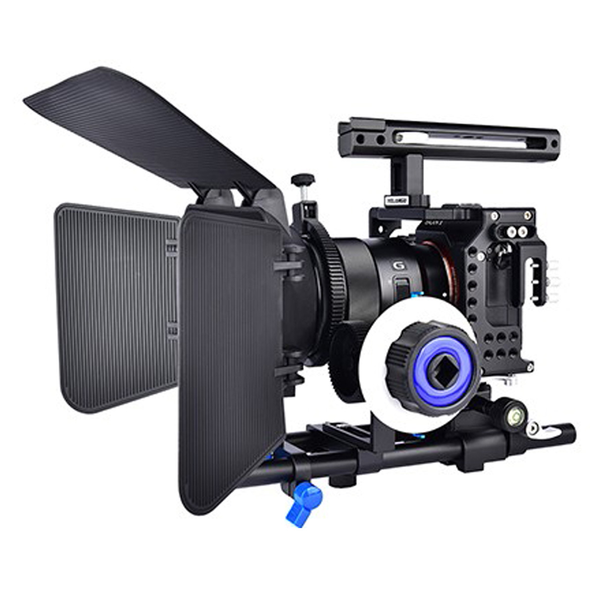 YELANGU Camera Cage Kit с матовой коробкой Follow Focus для камеры Sony серии a7