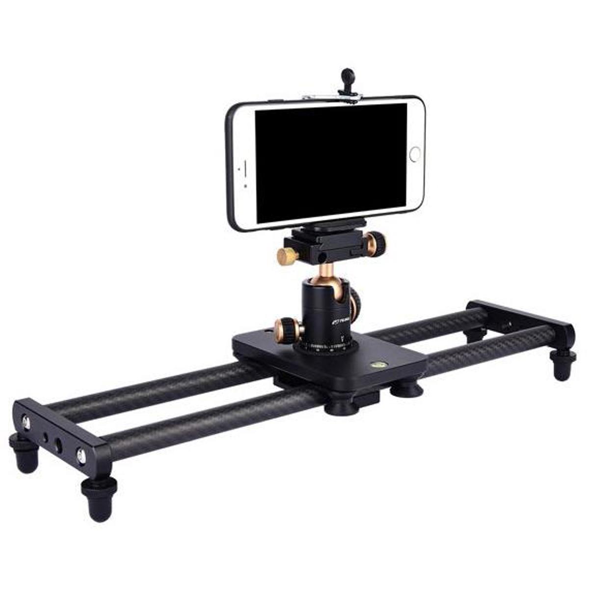 

YELANGU L40T 40cm Carbon Fiber Slider for Small Camera & Phone