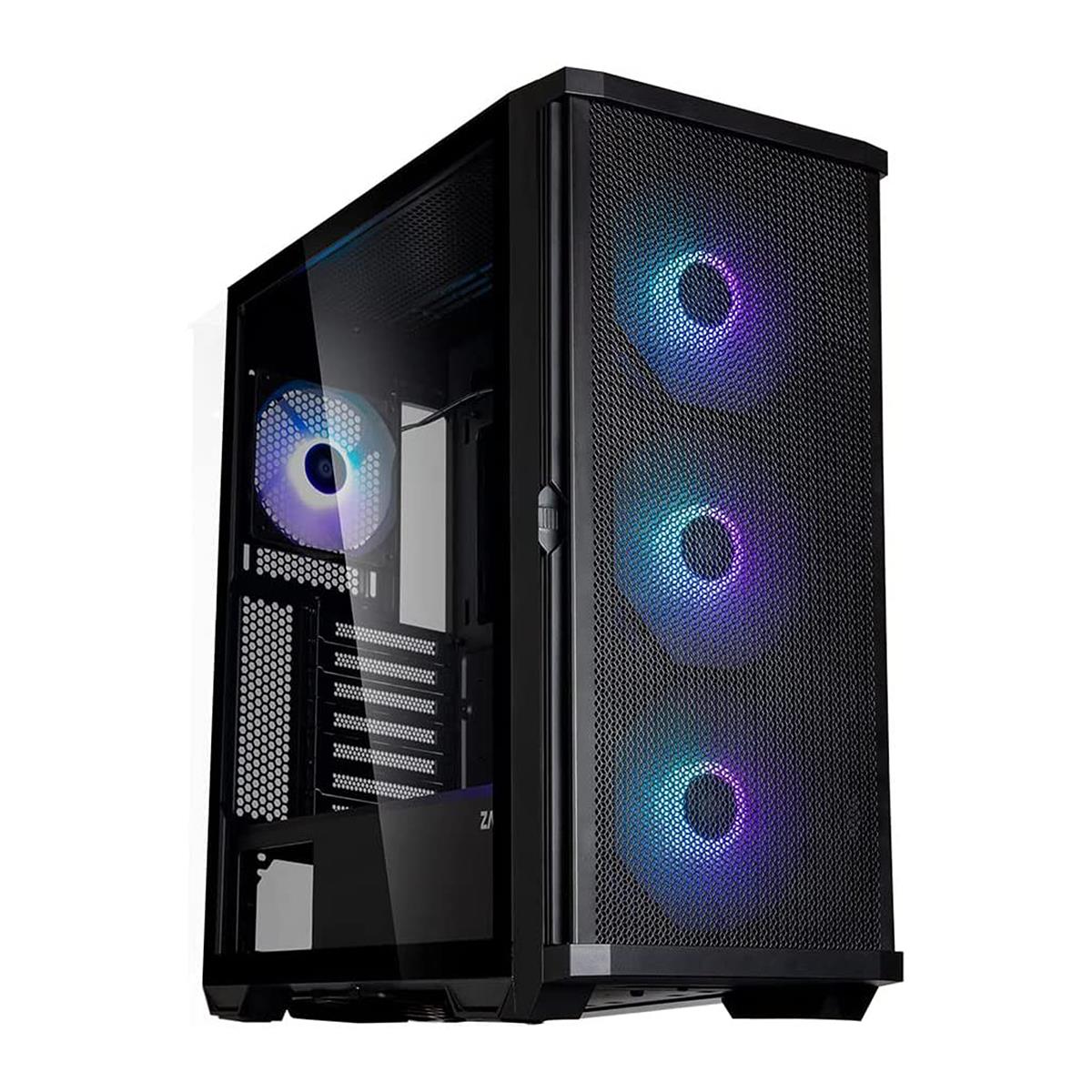 Image of Zalman Cases Z10 PLUS ARGB ATX Mid-Tower Tempered Glass Computer Case