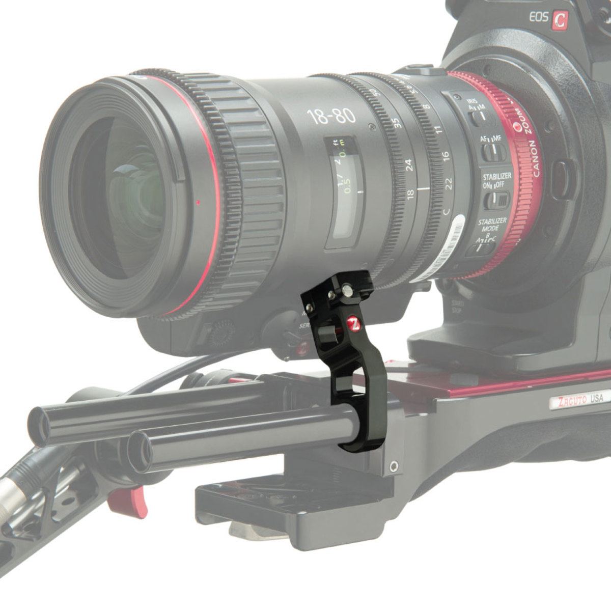 Image of Zacuto Lens Support for Canon 18-80 Lens