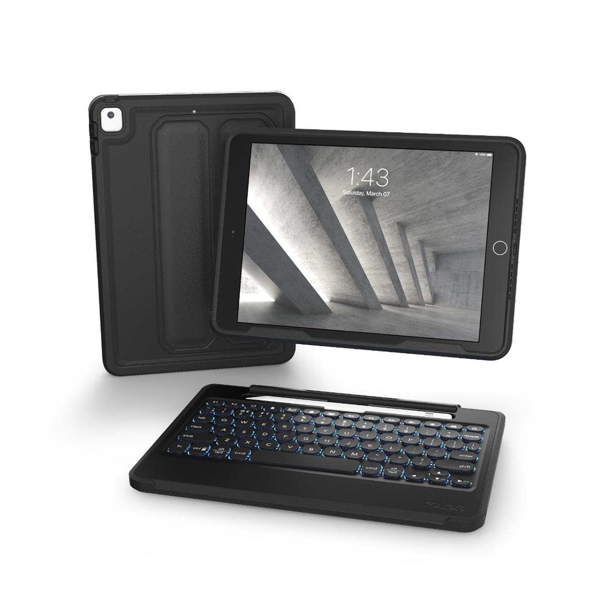 Image of Zagg Rugged Book Keyboard &amp; Case for iPad 10.2&quot;