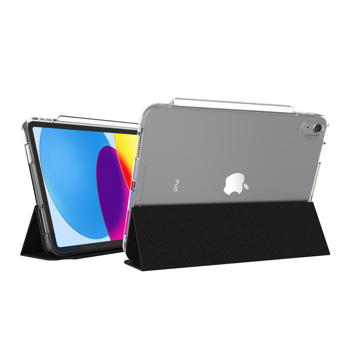 

Zagg Crystal Palace Folio Case with Foldable Stand for iPad 10.9" 10th Gen,Clear