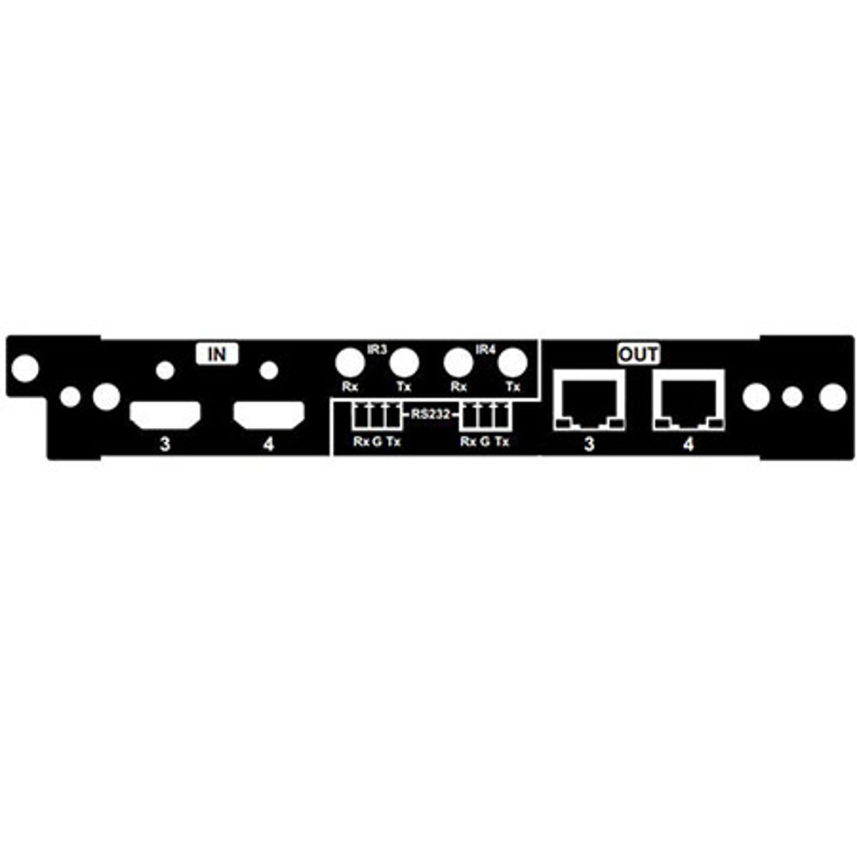 

Zigen 2-In/2-Out HDMI-HDBaseT 100m/4K Modular I/O Card, Left Side