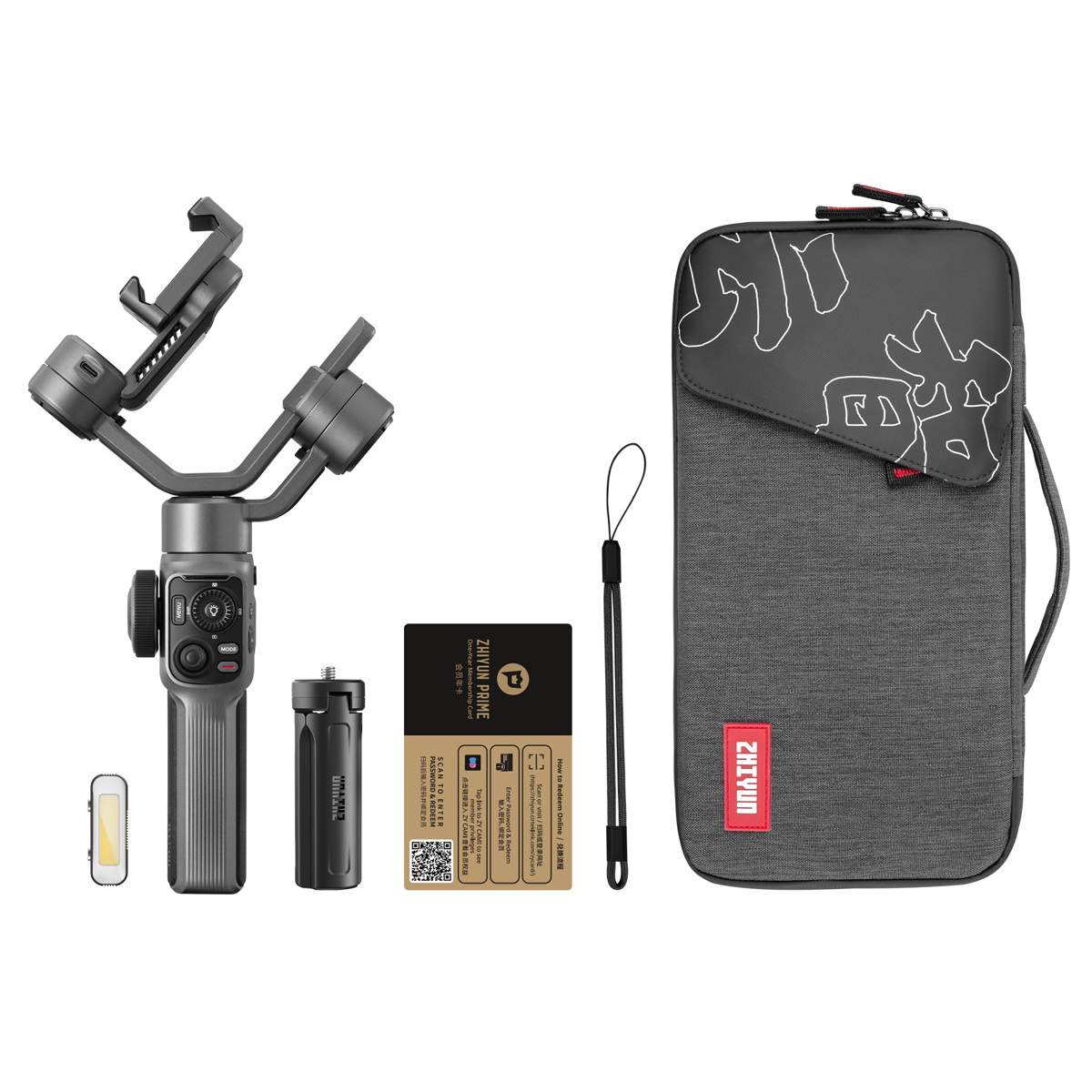 

Zhiyun SMOOTH 5S 3-Axis Handheld Gimbal Stabilizer Combo for Smartphone, Gray