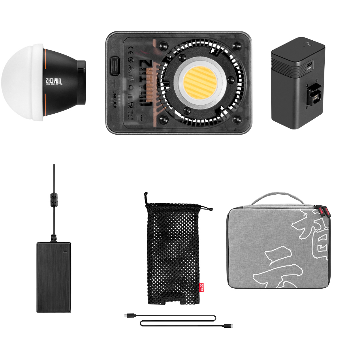 

Zhiyun PLX105 MOLUS X60 60W Bi-Color Pocket COB LED Light Combo Kit