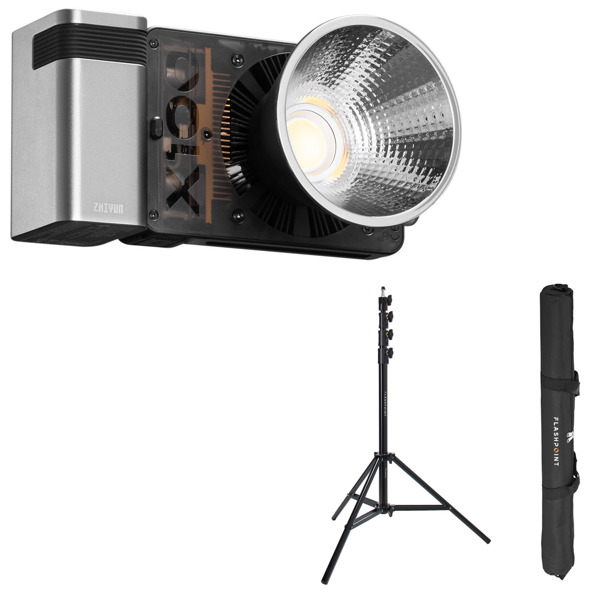

Zhiyun MOLUS X100 100W Bi-Color COB LED Light Combo Kit, w/9.5' Pro Light Stand