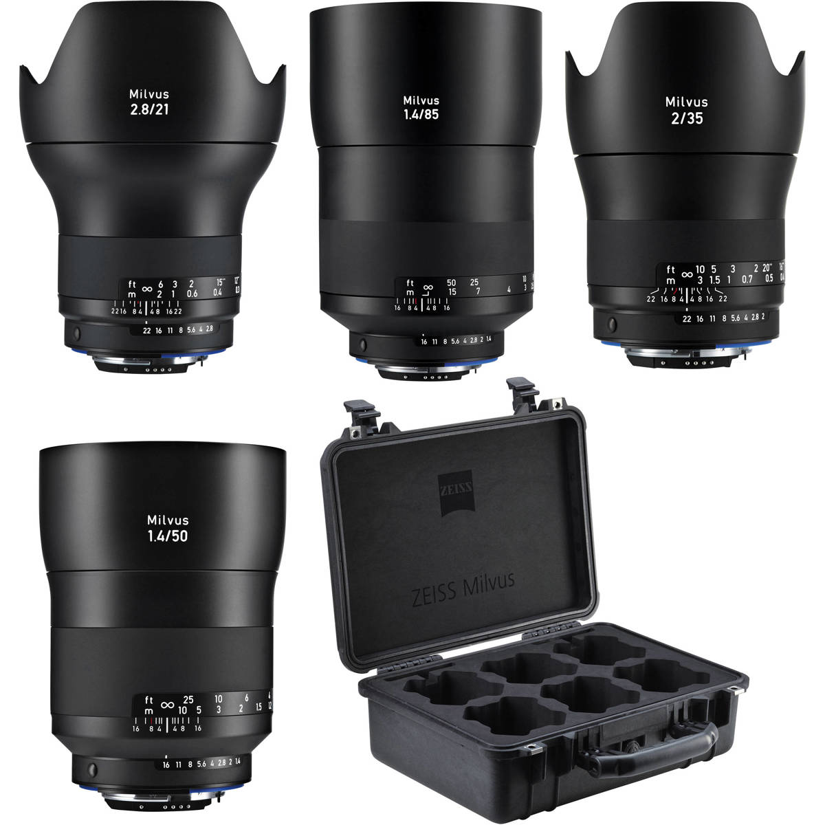 

Zeiss Milvus 21mm f/2.8, 35mm f/2, 50mm and 85mm f/1.4 ZE Lens for Canon EF