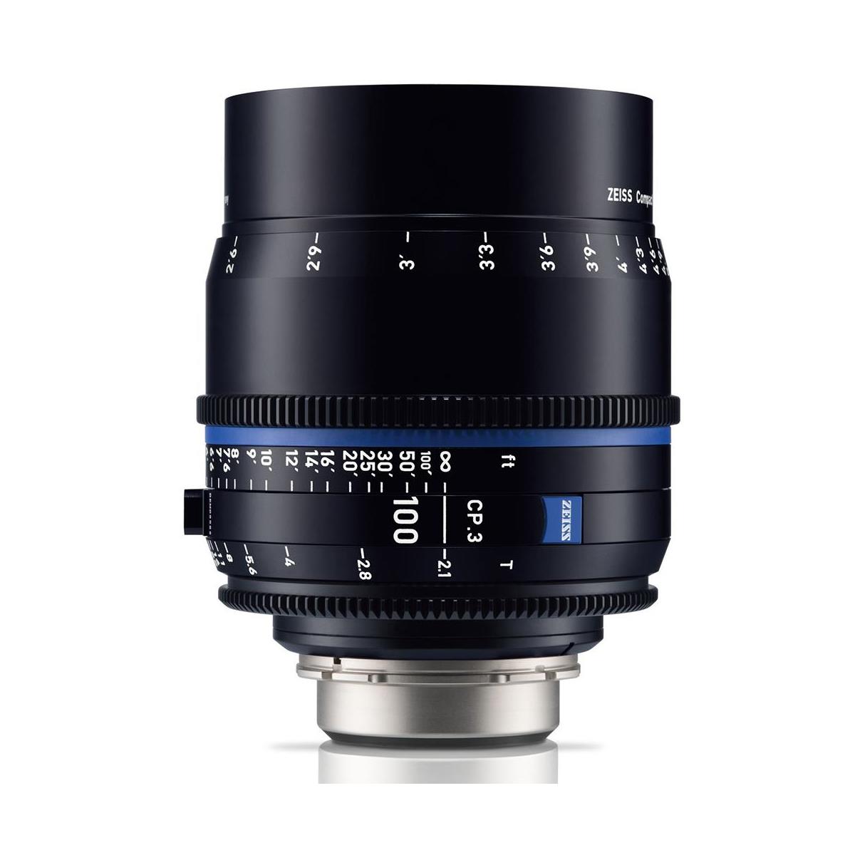 

Zeiss CP.3 100mm T2.1 Compact Prime Cine Lens for CF Sony E, Meter