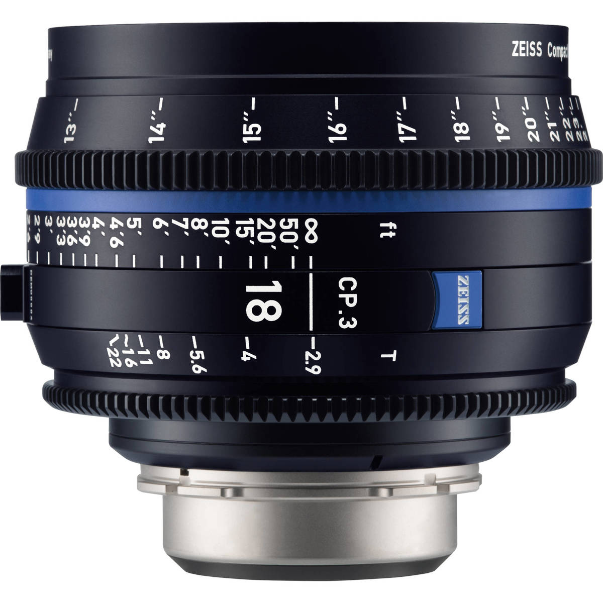 

Zeiss CP.3 18mm T2.9 Compact Prime Cine Lens for Canon EF, Feet