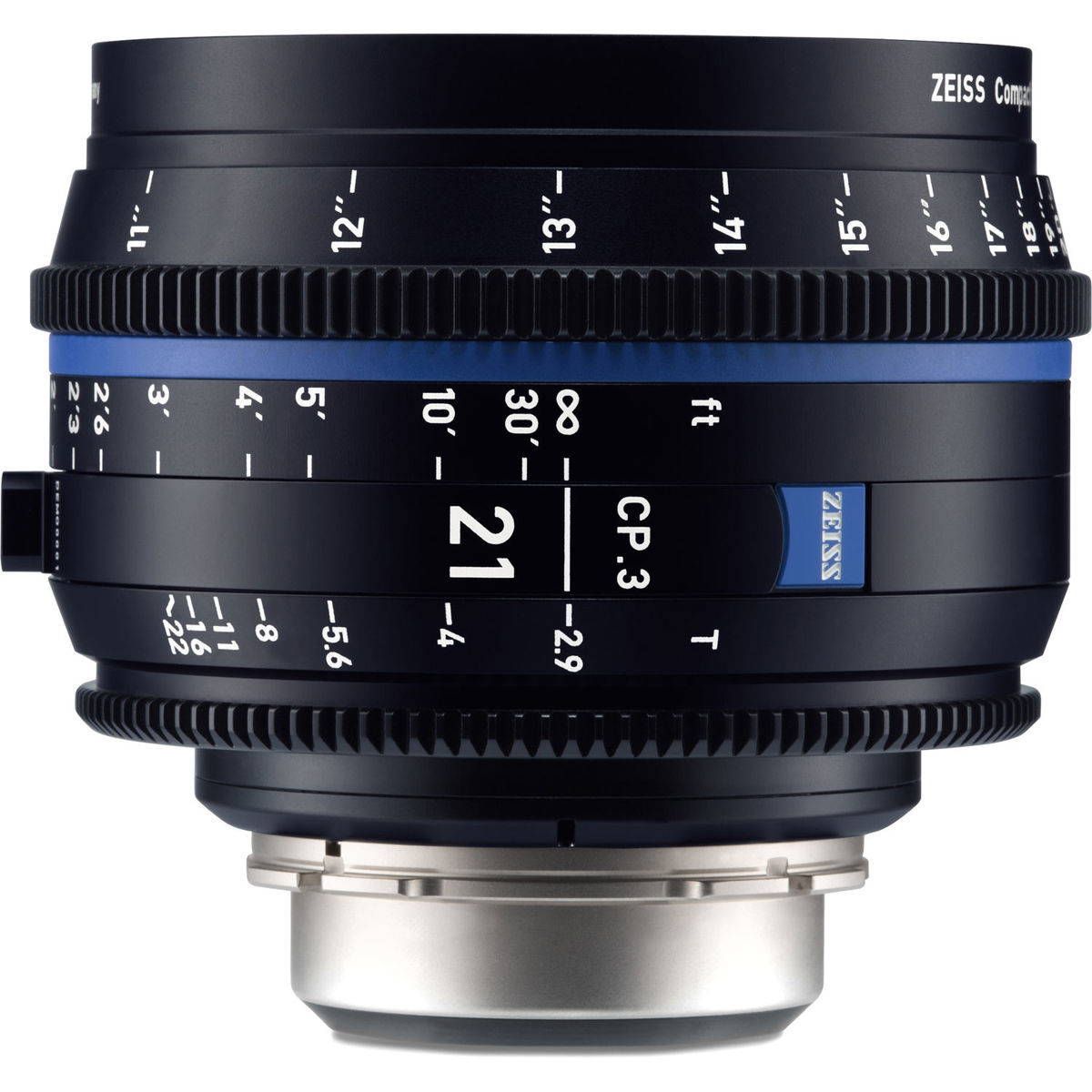 Zeiss CP.3 21mm T2.9 Compact Prime Cine Lens for Nikon F, Feet