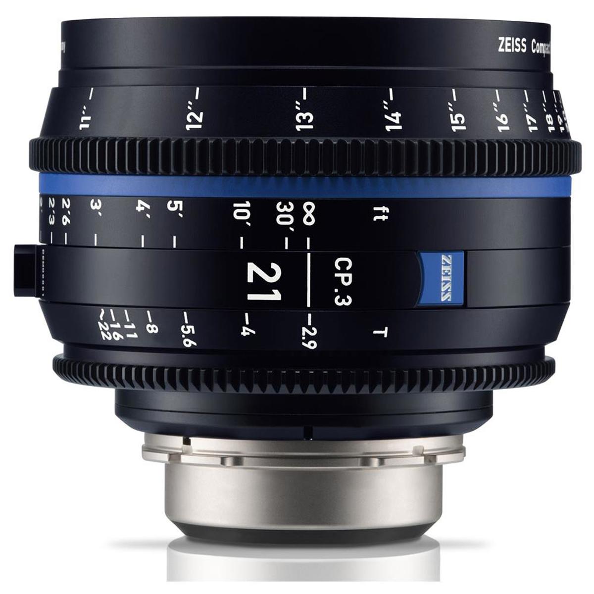 

Zeiss CP.3 21mm T2.9 Compact Prime Cine Lens for PL Mount, Meter