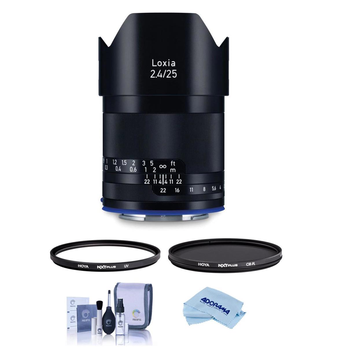 

Zeiss Loxia 25mm f/2.4 Lens for Sony E with Hoya 52mm UV+CPL Filter Kit