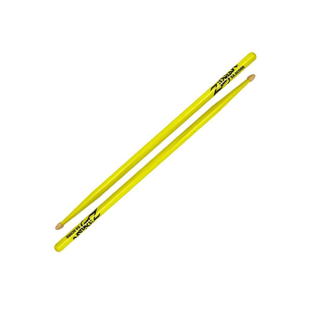 

Zildjian 5A Acorn Wood Neon Yellow Drumsticks, Pair