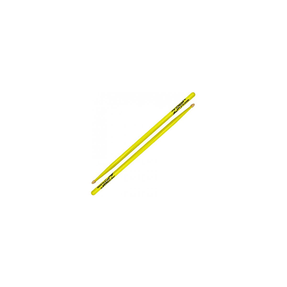 Image of Zildjian 5A Acorn Wood Neon Yellow Drumsticks 6 Pair