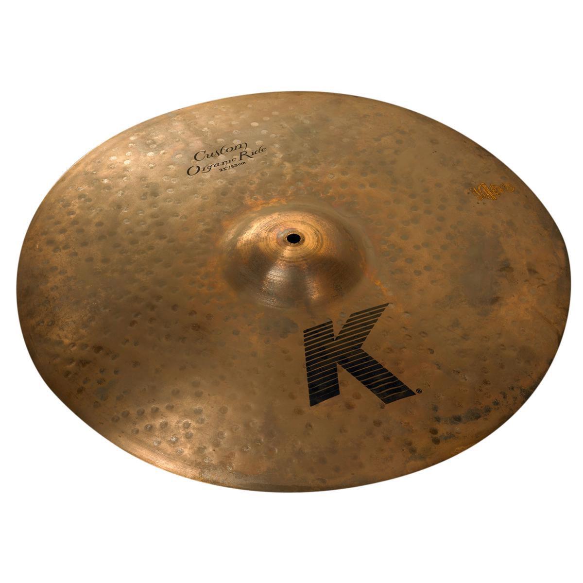 Zildjian 21" K Custom Organic Ride Cymbal Zildjian is proud to introduce a versatile cymbal to the K Custom lineup: the 21" Organic Ride, designed in conjunction with renowned educator Pat Petrillo. Its wire-brushed finish on top gives it clean, articulate stick definition. The buffed unlathed bottom allows the cymbal to open up, giving it plenty of crashability without washing out.Drawing from the spirit of the legendary K Zildjian range, K Custom cymbals are dark, rich and dry and enable today's drummers to utilize complex K sounds in a more modern musical environment.  They feature traditional K hammering, plus a variety of additional modern hammering techniques that produce unique sonic capabilities.   Recommended for modern jazz, studio, country and medium rock.  K Customs are designed with today's diverse music scene in mind.