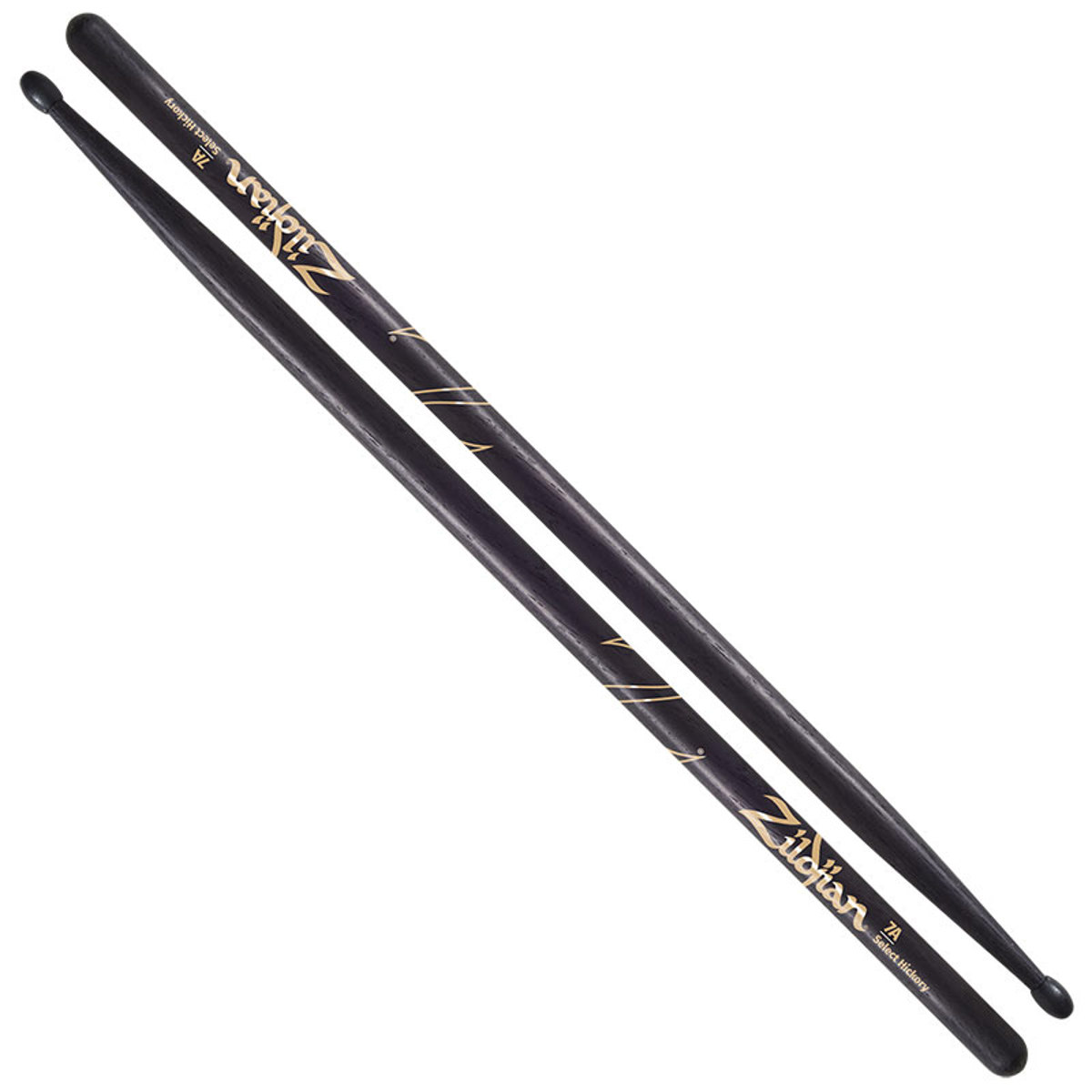 

Zildjian Hickory Series 7A Nylon Drumsticks, Pair, Black