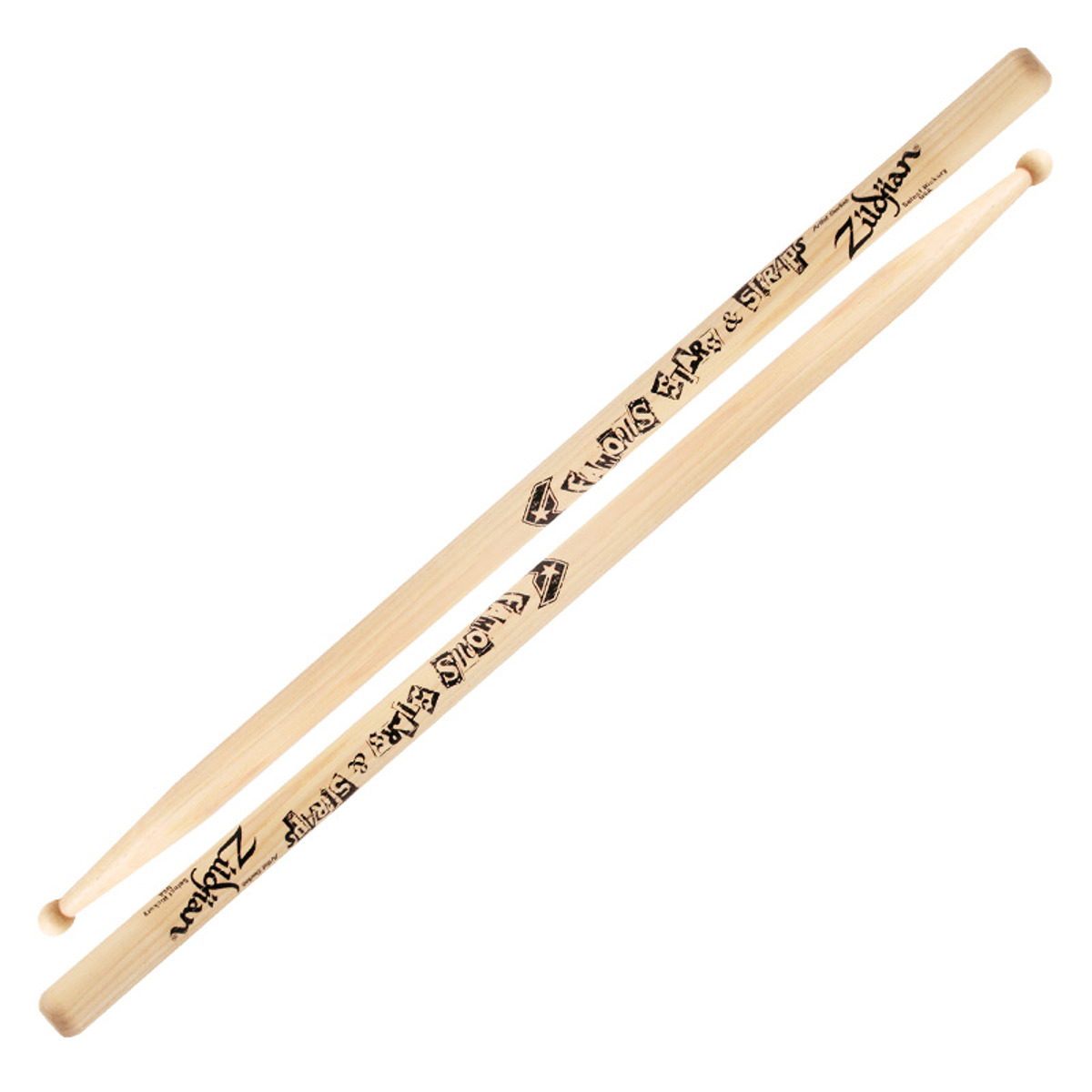 

Zildjian Travis Barker Famous S&S Artist Series Drumsticks, Pair, Natural