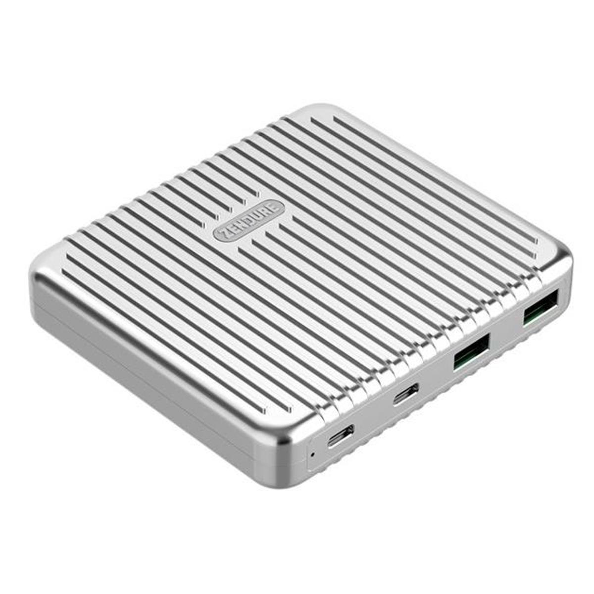 

Zendure SuperPort 4 100W Dual USB Type-C & USB Type-A Desktop Charger, Silver