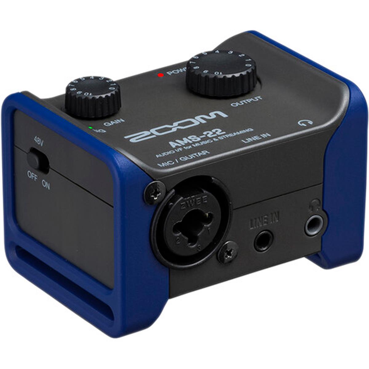 Image of Zoom AMS-22 2x2 USB Audio Interface for Music and Streaming