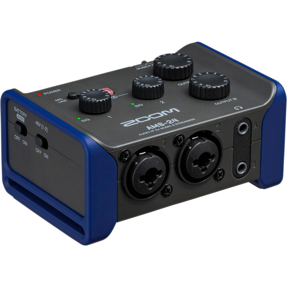 Image of Zoom AMS-24 2x4 USB Audio Interface for Music and Streaming