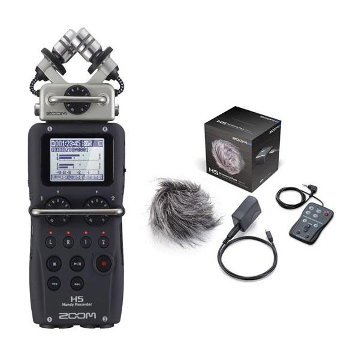 

Zoom H5 Recorder with Interchangeable Microphone System W/Zoom Accessory Pack