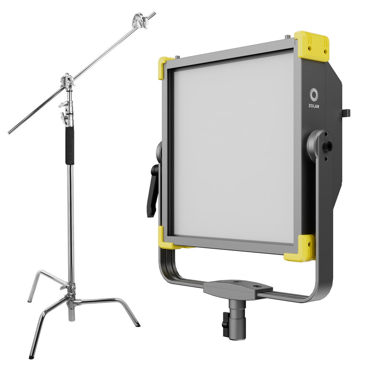 

ZOLAR Vega 30C 250W RGBAW LED Light Panel w/10' Turtle Base C-Stand & Grip Arm