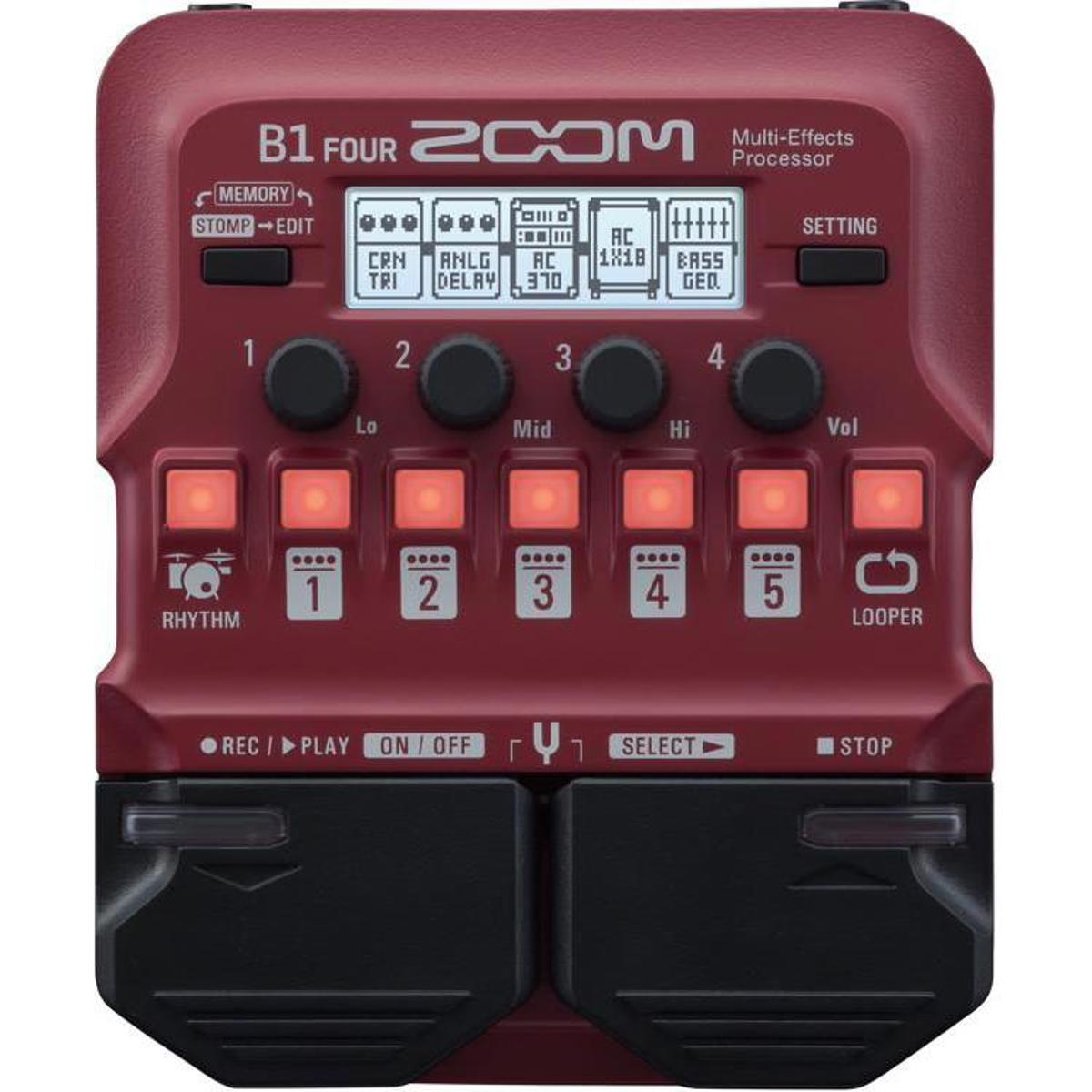 

Zoom B1 Four Multi-Effects Processor for Electric Bass Guitar