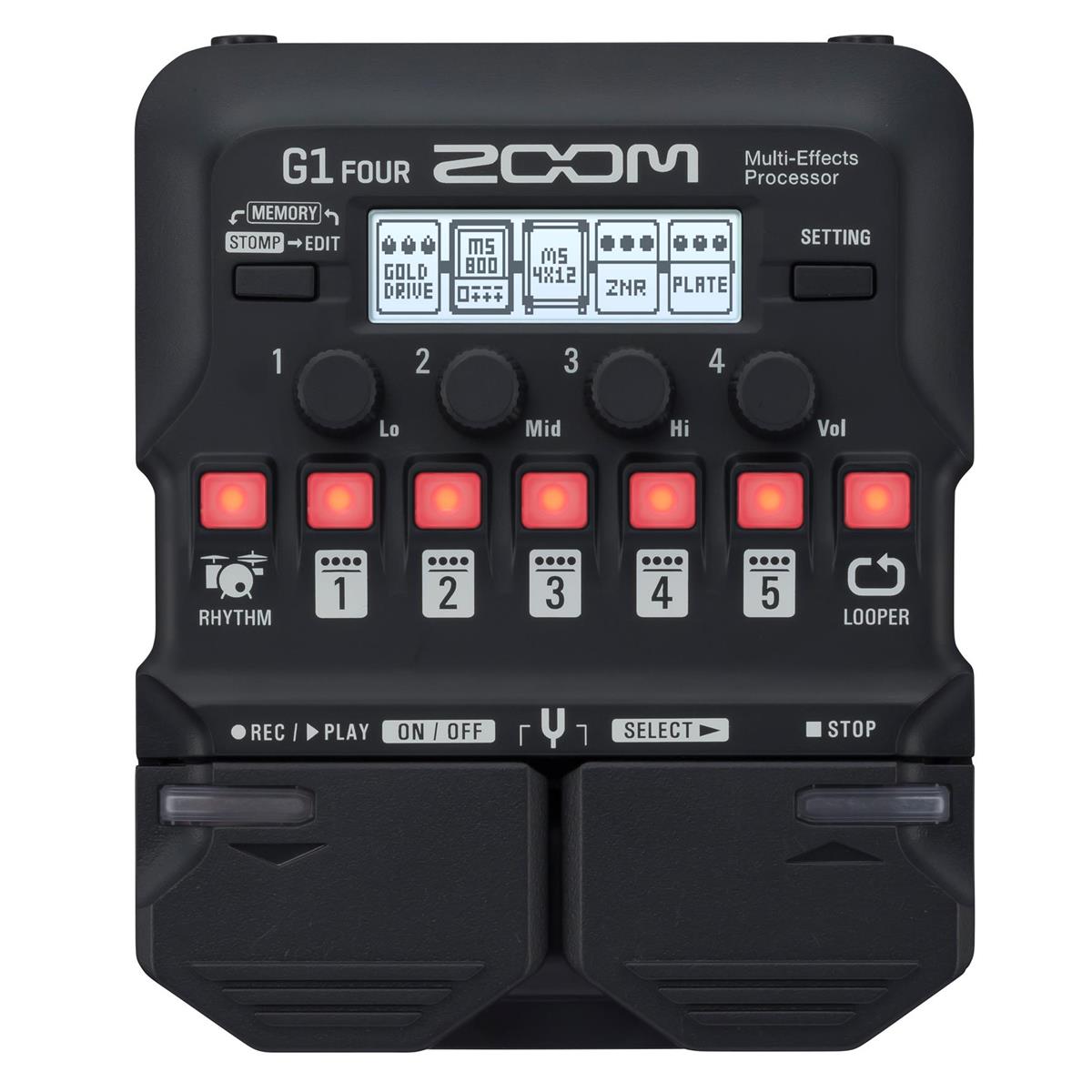 Image of Zoom G1 Four Multi-Effects Processor for Electric Guitar