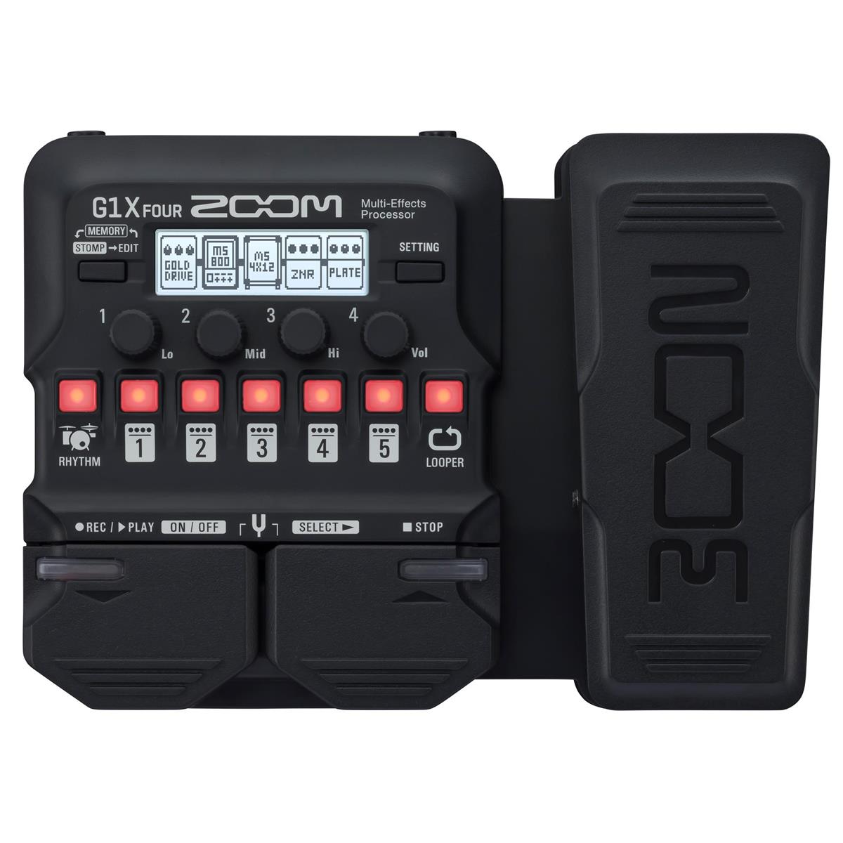 Image of Zoom G1X Four Multi-Effects Processor with Expression Pedal for Electric Guitar