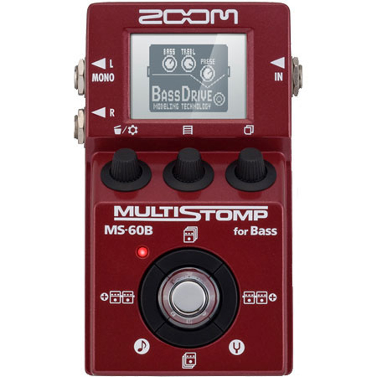 Image of Zoom MS-60B Multistomp Bass Effects Pedal with Amp Modeling