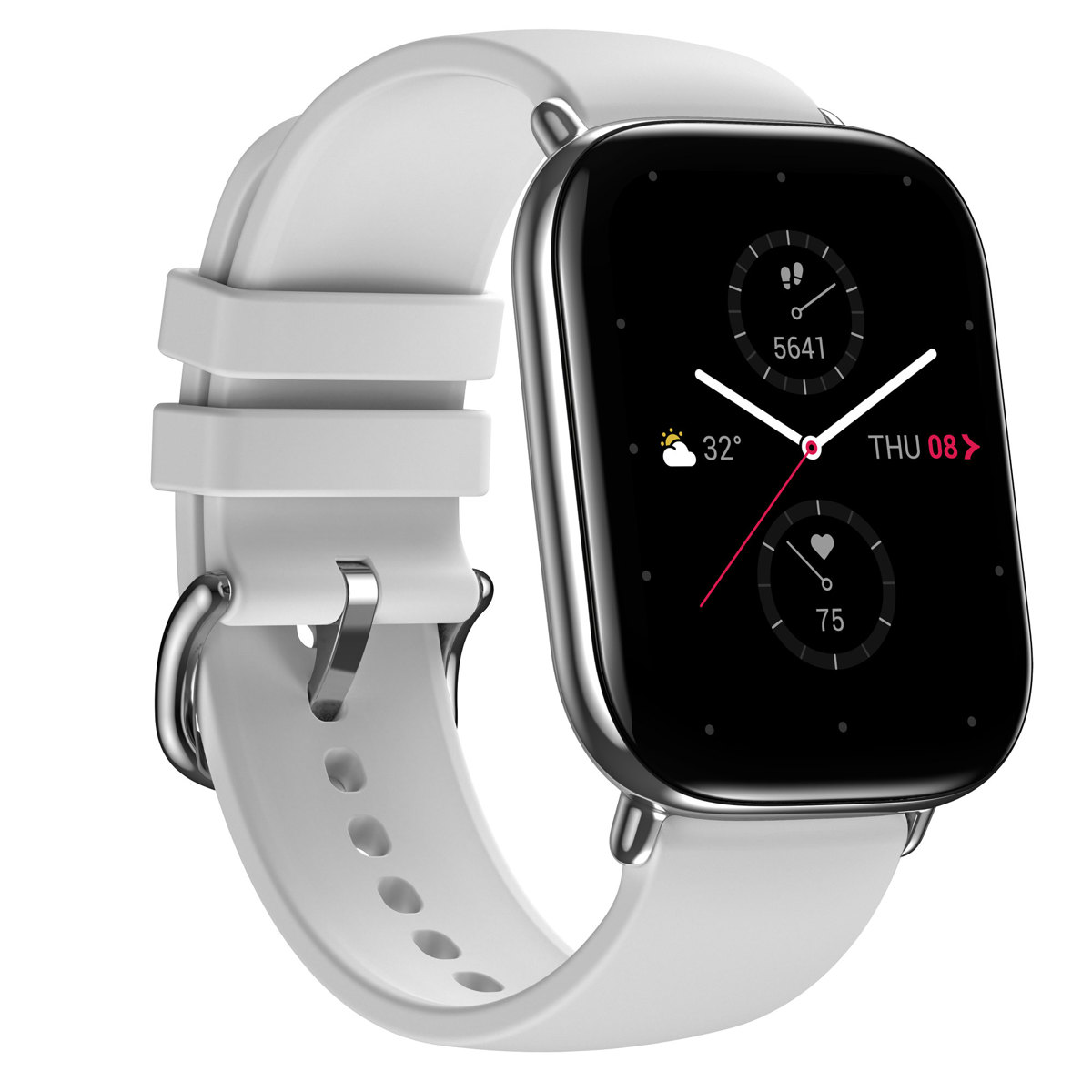 

Zepp 42mm E Square Stylish Smartwatch, Pebble Gray