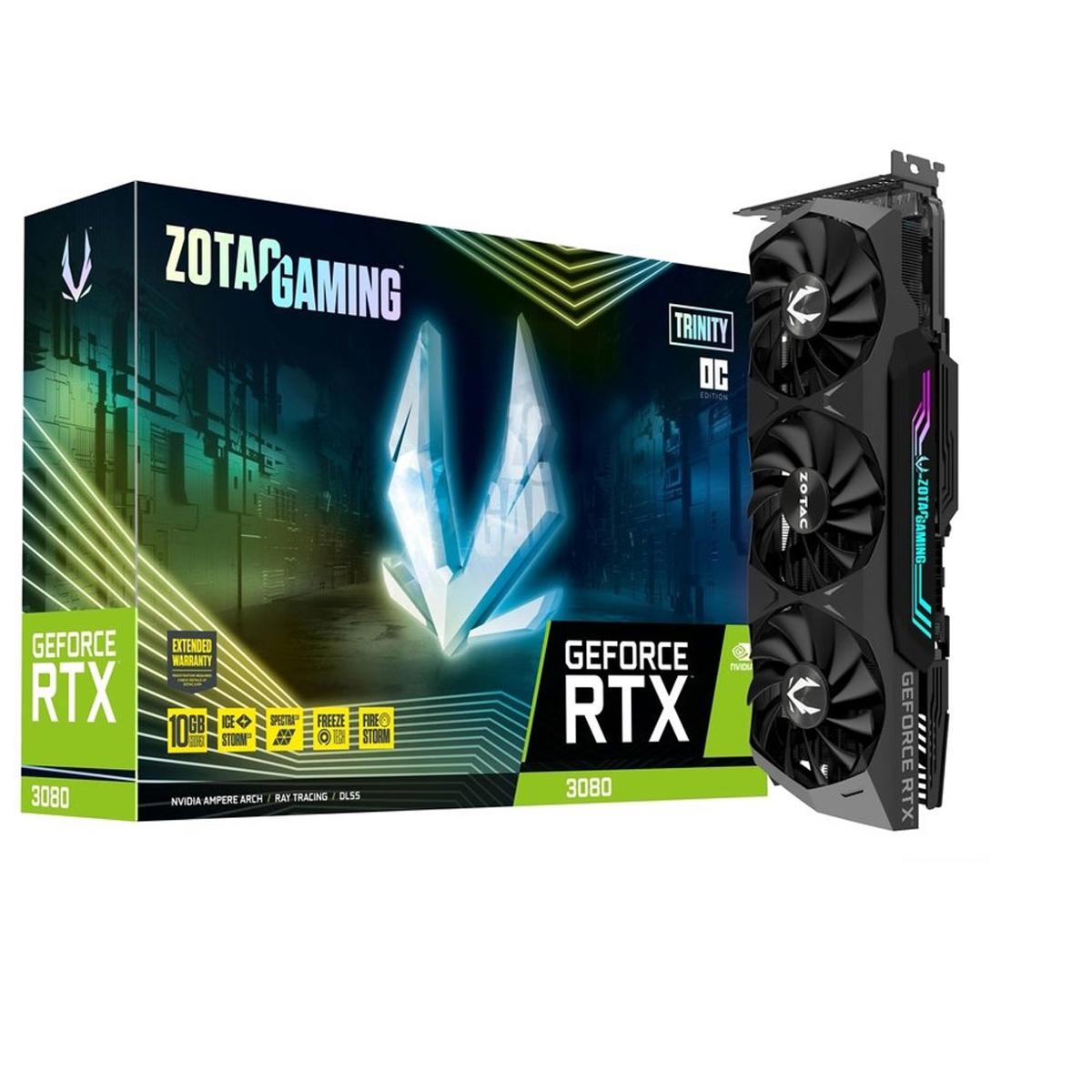 Image of Zeiss Zotac GAMING GeForce RTX 3080 Trinity OC LHR 10GB GDDR6X Graphics Card